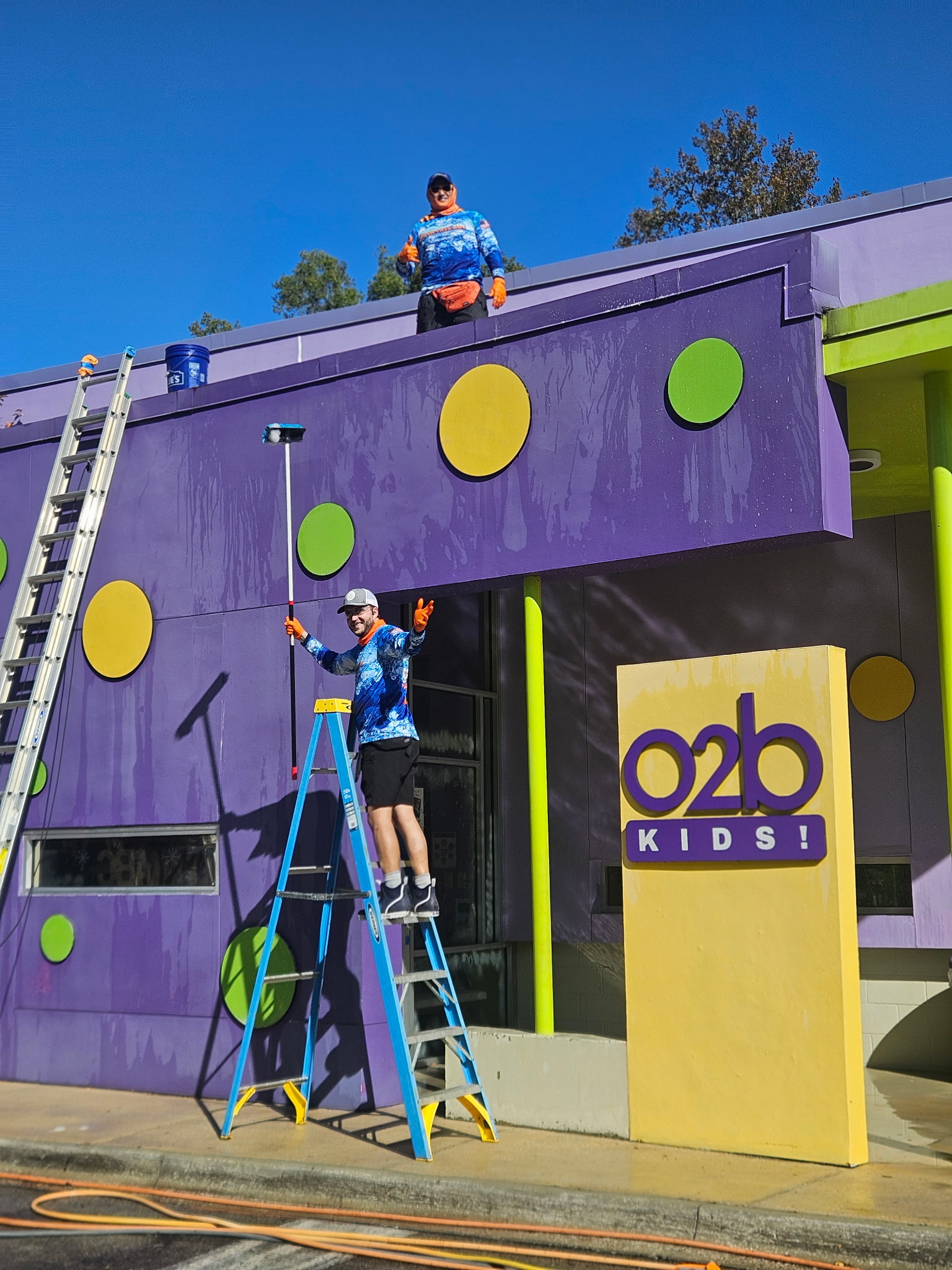 🧼✨O2B Kids School Exterior Pressure Washing Refresh in St. Augustine